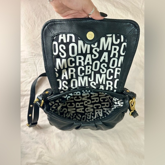 Marc by Marc Jacob’s Black Leather Pebbled Crossbody Adjustable Shoulder Bag - Picture 8 of 12